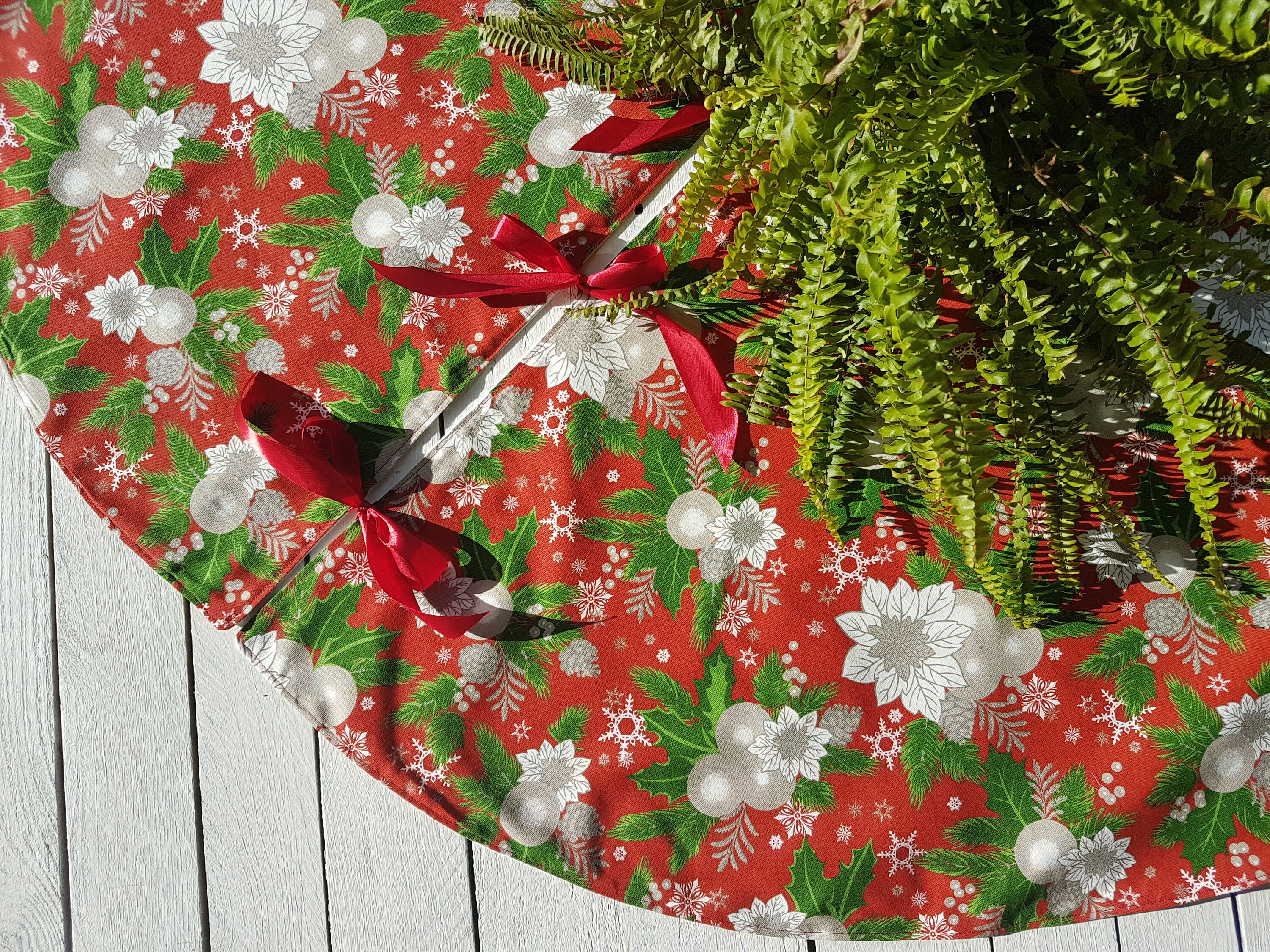 Gonna per Albero di Natale Rossa 65x19,5 cm