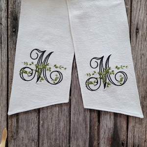 Leaf monogramm wreath sash, personalized monogram sash, ivory wreath sash