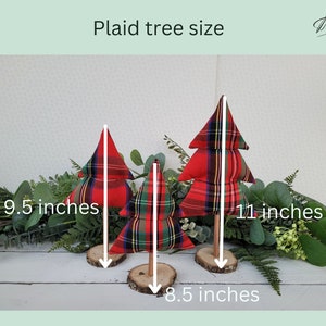 Plaid Christmas tree ornaments image 3