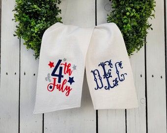 Monogramed Independence day wreath sash, door wreath sash, personalized wreath sash, 4th of July wreath sash