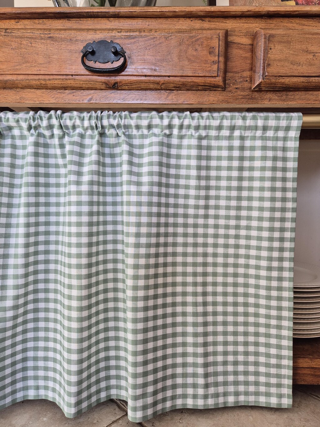 WUBODTI Tende Natalizie A Quadri Rossi E Neri 274 Cm - 2 Pannelli, Tessuto Microfibra Spessa, Filtrano La Luce, Per Soggiorno E Camera Da Letto, Stile Country