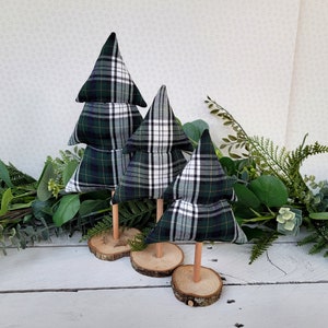 Plaid Christmas tree ornaments image 2