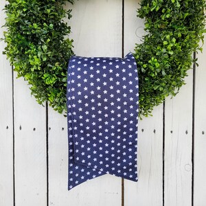 Blue stars wreath sash