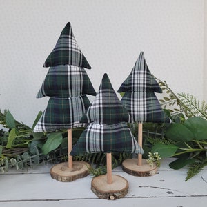 Plaid Christmas tree ornaments image 1