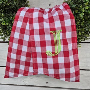 Gingham wreath sash, pick your color sash