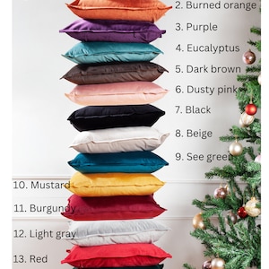 Luxury velvet pillow covers