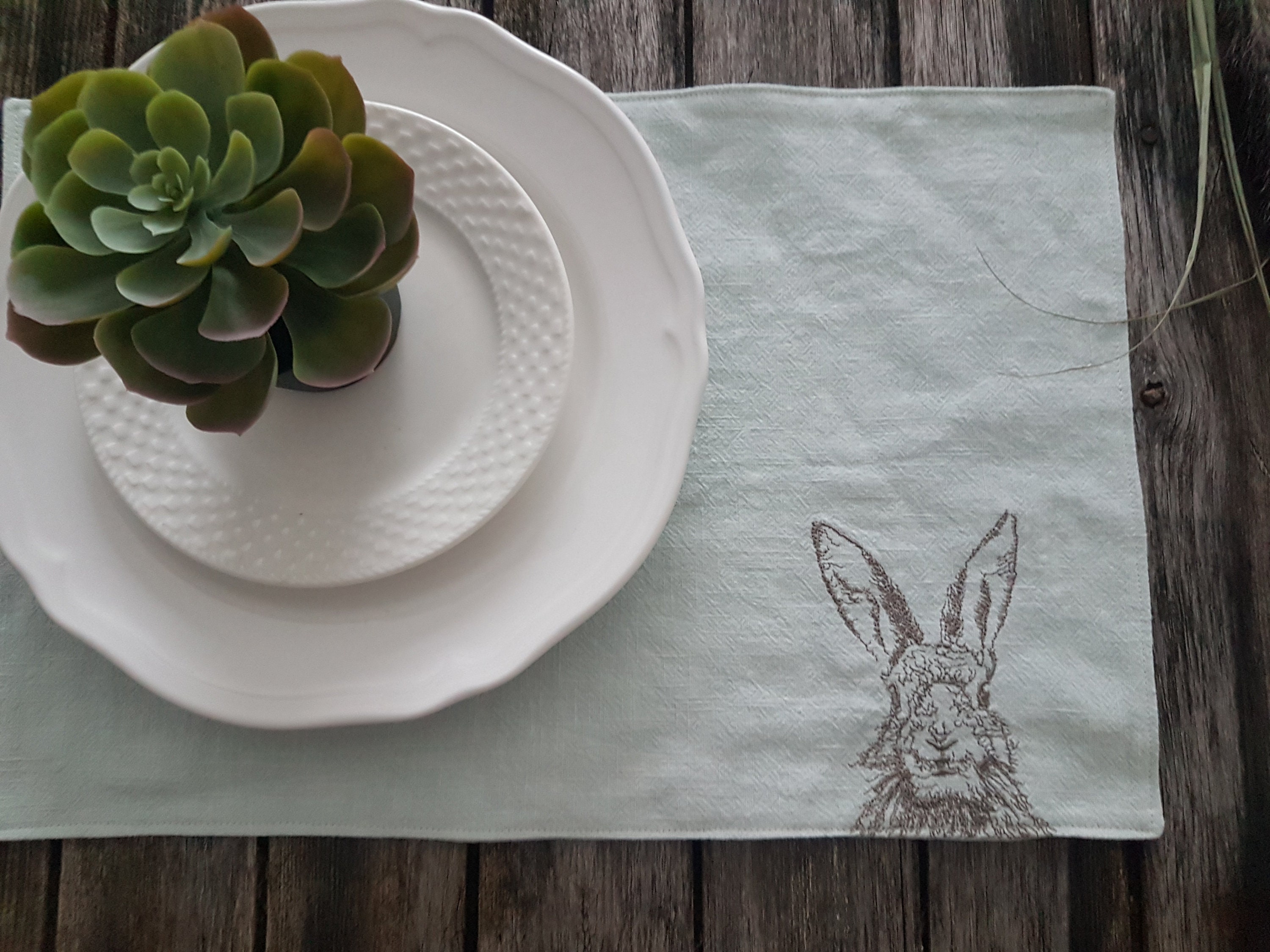 Place mats Easter placemats linen placemat Easter table Etsy