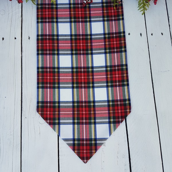 Tartan table runner - plaid , tartan, check, red ,blue, black, green, white