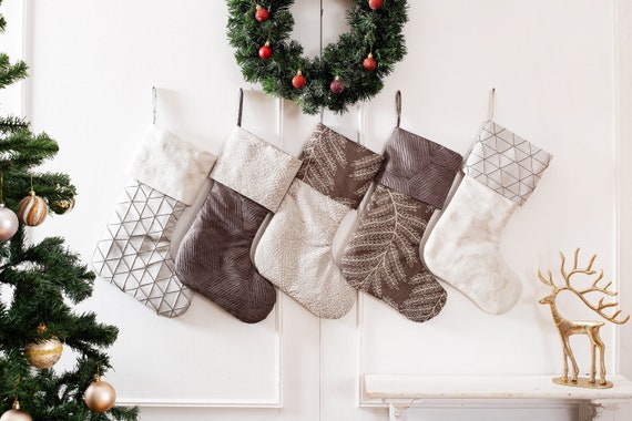 Luxury shop christmas stockings