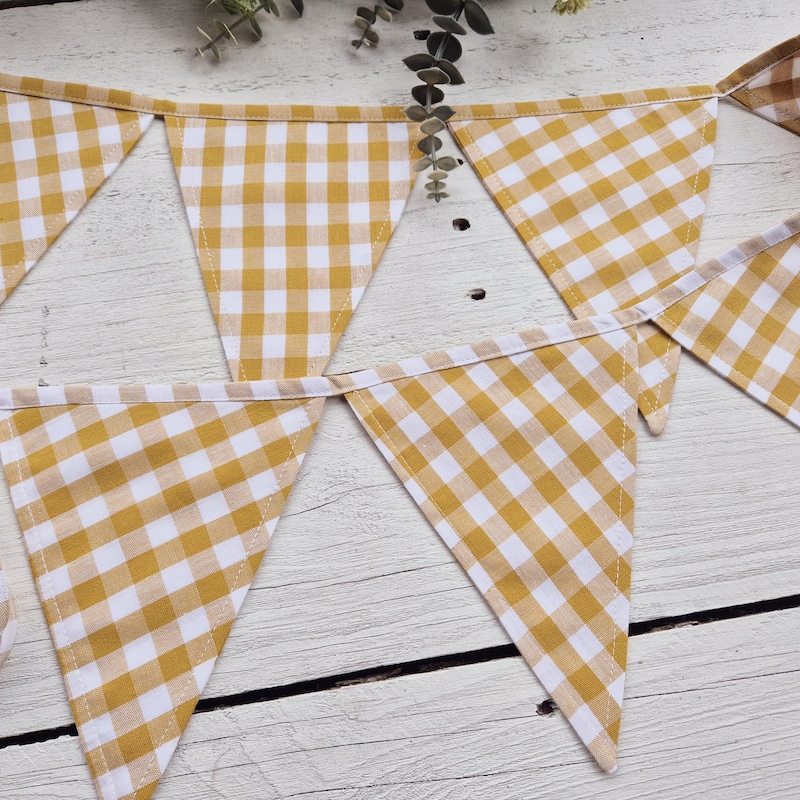 Bunting Checked - Etsy