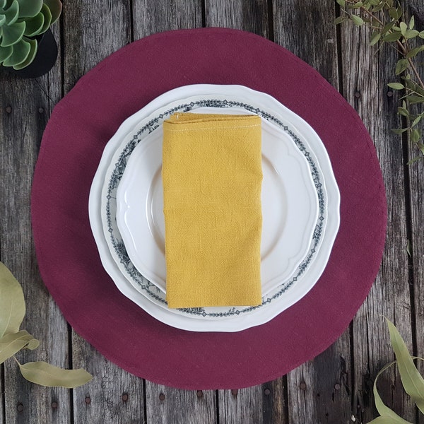 Burgundy Placemats Etsy
