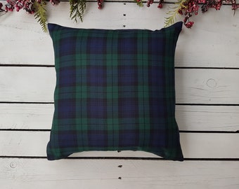 Blue Plaid Pillow | Etsy