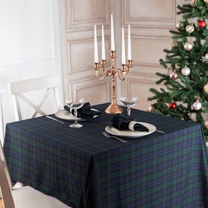 Blackwatch Plaid Tablecloth