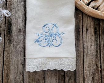 MONOGRAMM Leinenhandtuch, personalisiertes Leinentuch, ursprüngliches Handtuch, Hochzeit git, Gastgeschenk