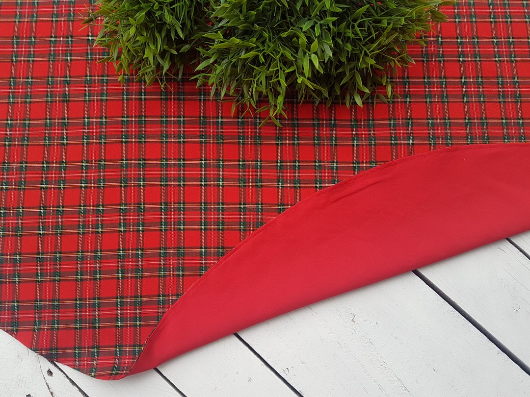 Red Plaid Tree Skirt 
