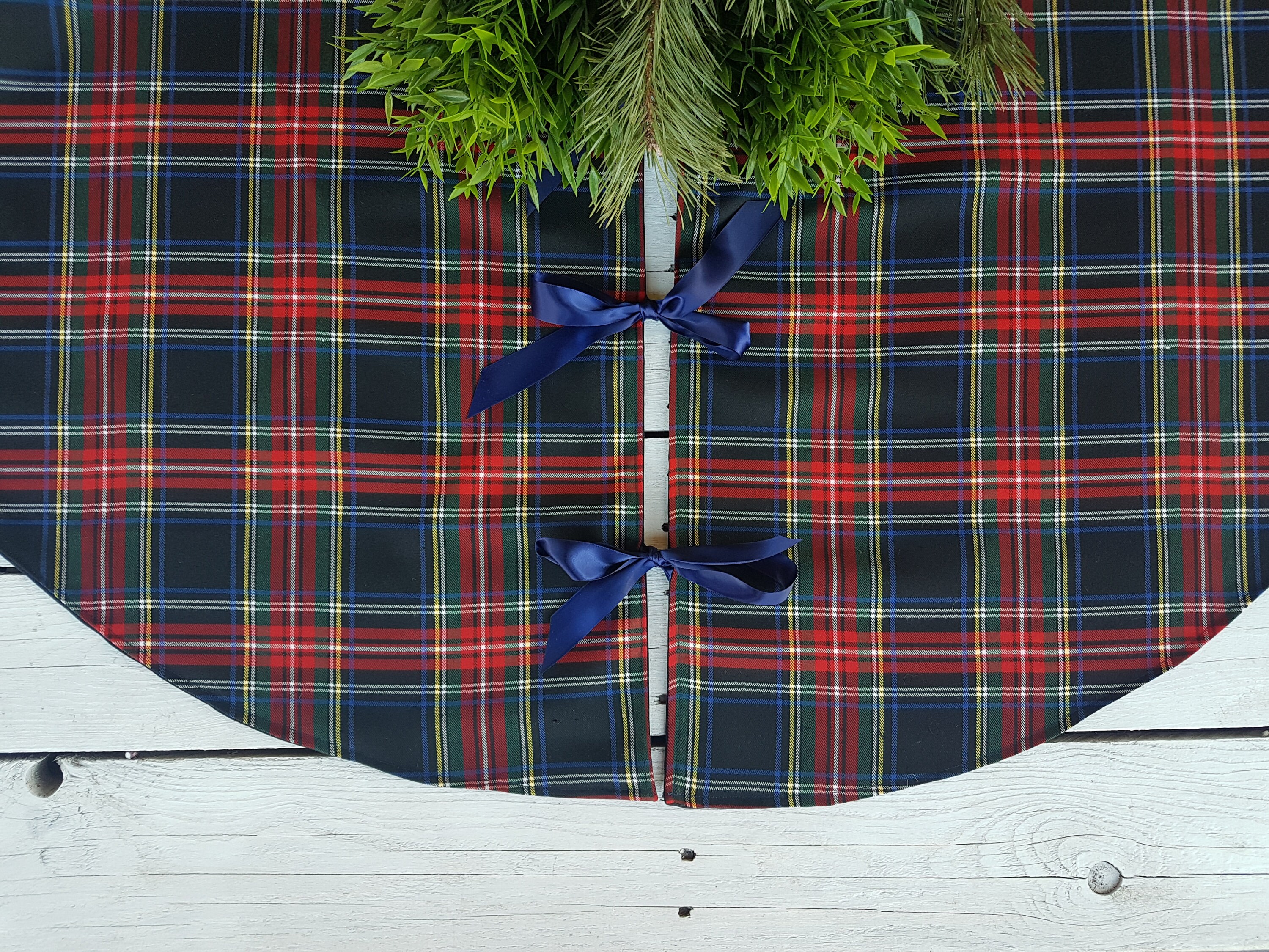 Tartan Plaid Christmas Tree Skirt 