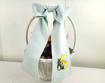 Custom Easter Basket sash, Basket sash,  wreath sash, spring sash, baby sash,