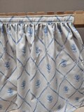 French trelis sink skirt, for bathroom, utility skirt, vanity shelf skirt, self adhesive sink skirt, stripes curtains