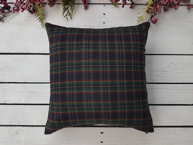 Plaid Pillow Cover Farmhouse Pillow Cover Tartan Pillow Etsy