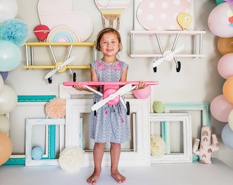 Medium Hot Pink Airplane Shelf, Airplane Decor, Airplane Nursery, Airplane Party, Pilot gift, Airplane Design