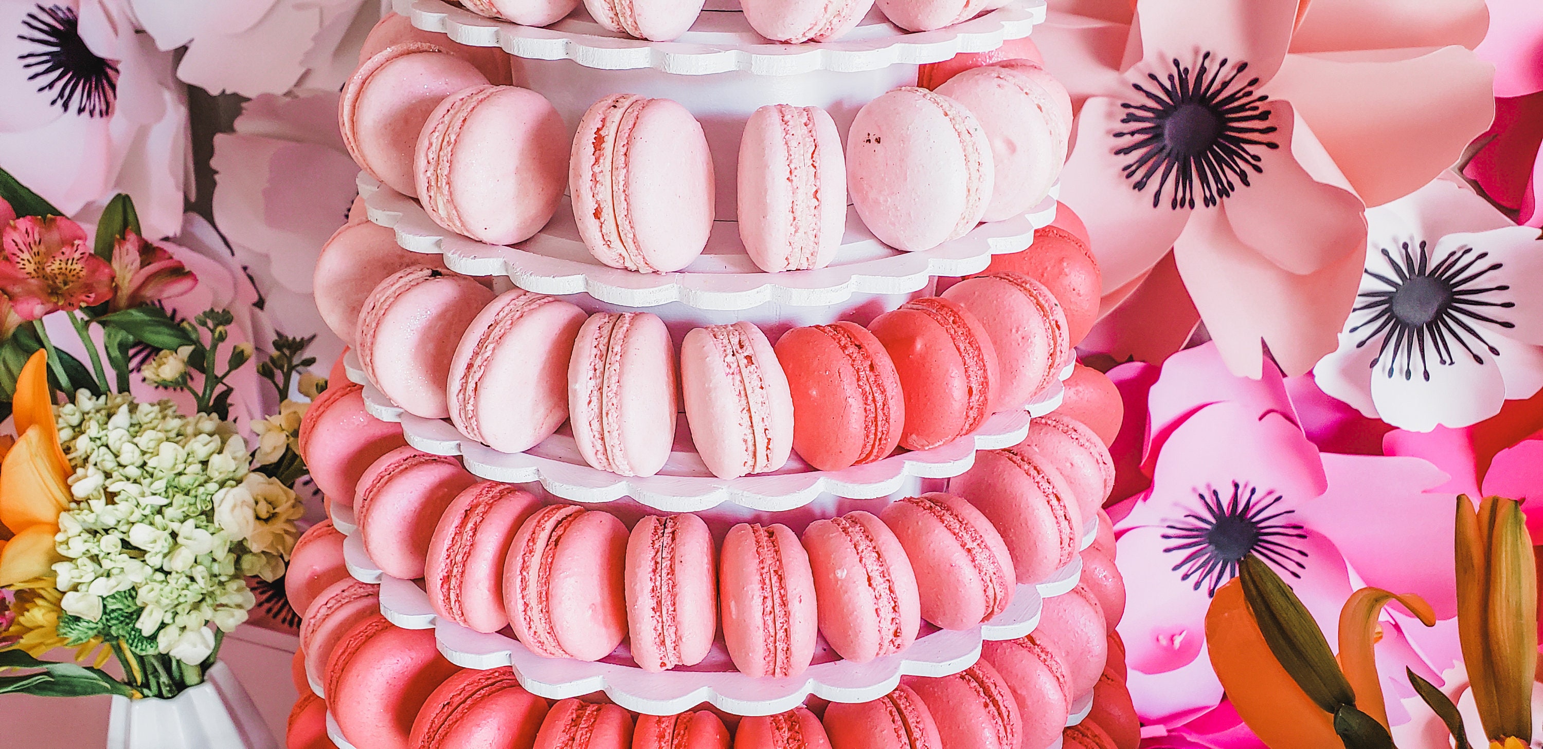 Scalloped Wood Macaron/macaroon Tower - Etsy
