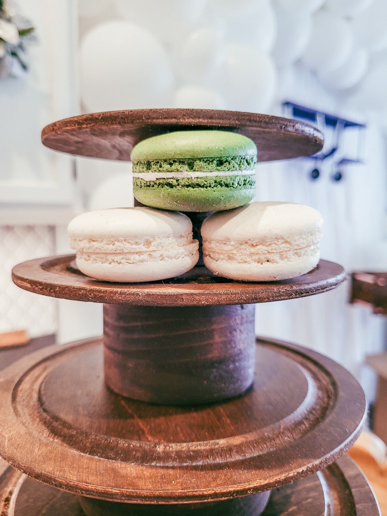 Round Wood Macaron/Macaroon Tower image 8