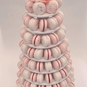 Round Wood Macaron/Macaroon Tower image 3