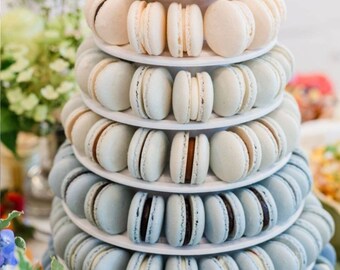 Round Wood Macaron/Macaroon Tower