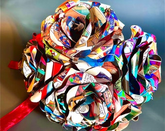 Harley Quinn and Joker Comic Book Bouquet, comic bouquet,