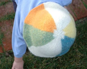 Beach Ball Hat Knitting Pattern