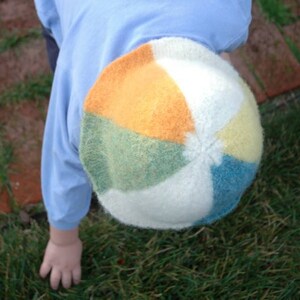 Beach Ball Hat Knitting Pattern