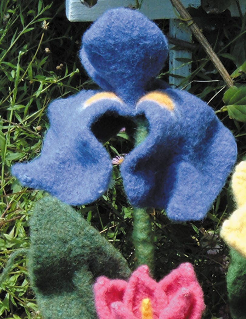 Iris Flower Knitting Pattern Etsy
