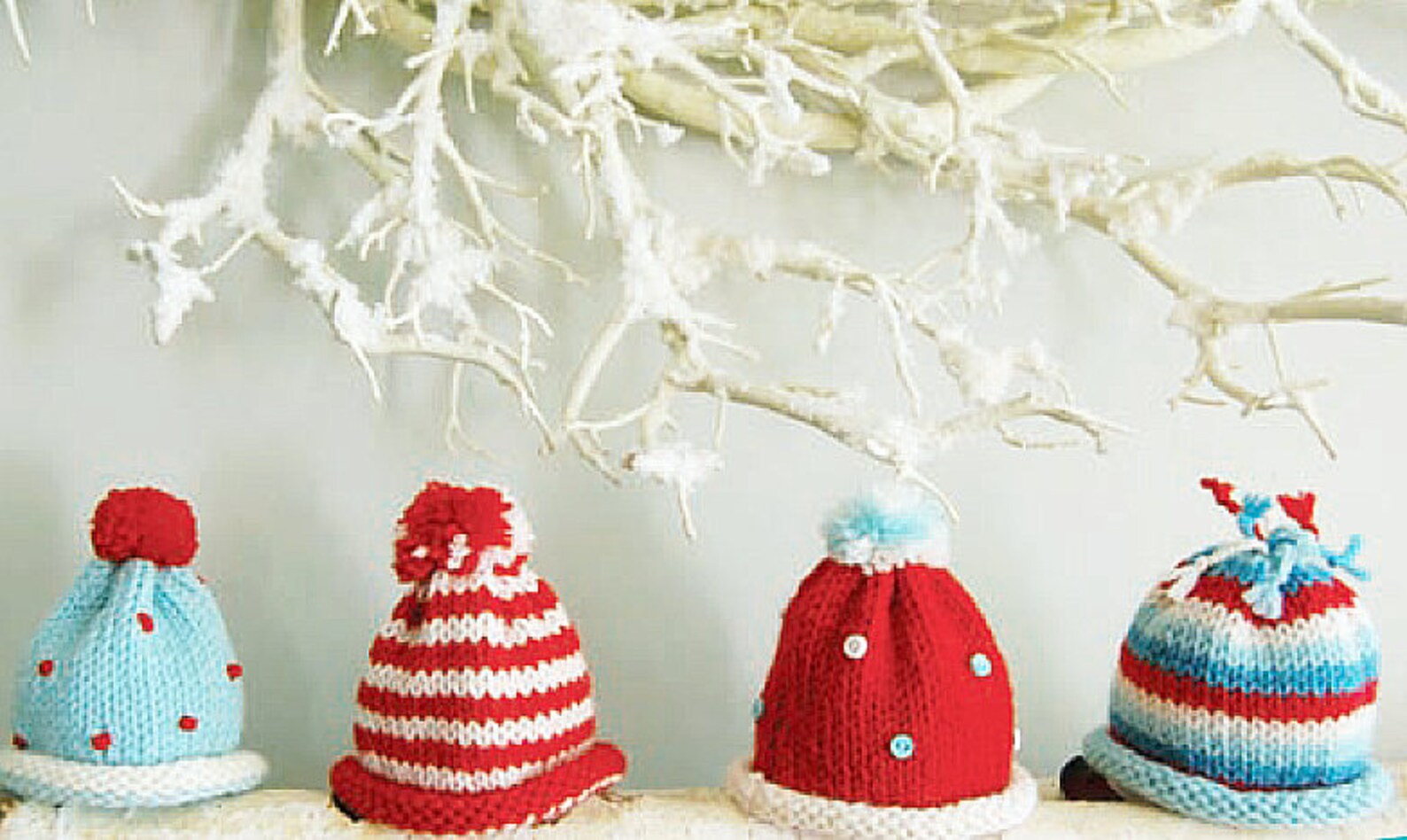 Mini Hats Holiday Garland Knitting Pattern Etsy