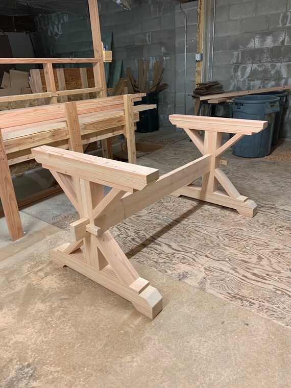 Farmhouse Trestle Table Diy Kit Made To Order