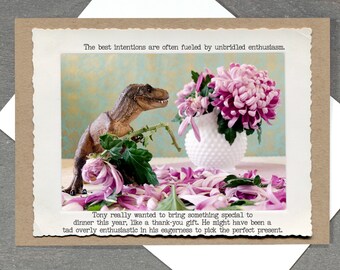 T. Rex Mums Greeting Card • Funny Card •  Everyday Empathy