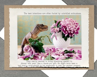 T. Rex Mums Greeting Card • Funny Card •  Everyday Empathy