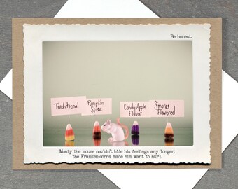 Funny Candy Corn Card • Halloween Greeting Card • Candy Corn Hater