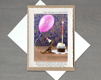 TRex Lil Wish Birthday Card • For those who don't believe in little wishes and who love a challenge