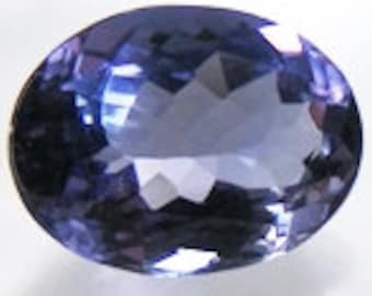 Nice Color Genuine Tanzanite 9x7mm Oval Cut  2.05cts