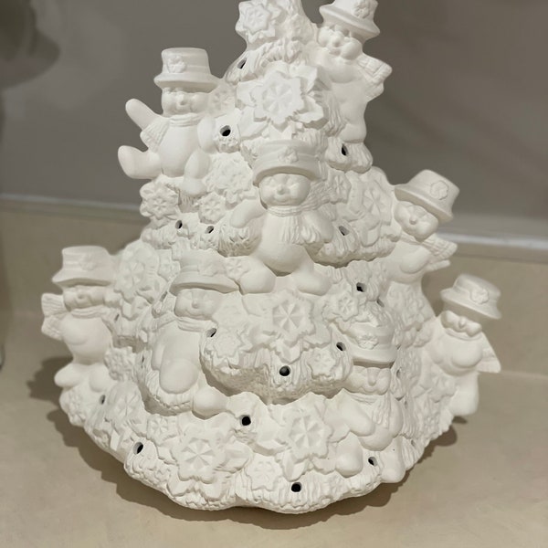 Ceramic Christmas Tree Ready to Paint Etsy