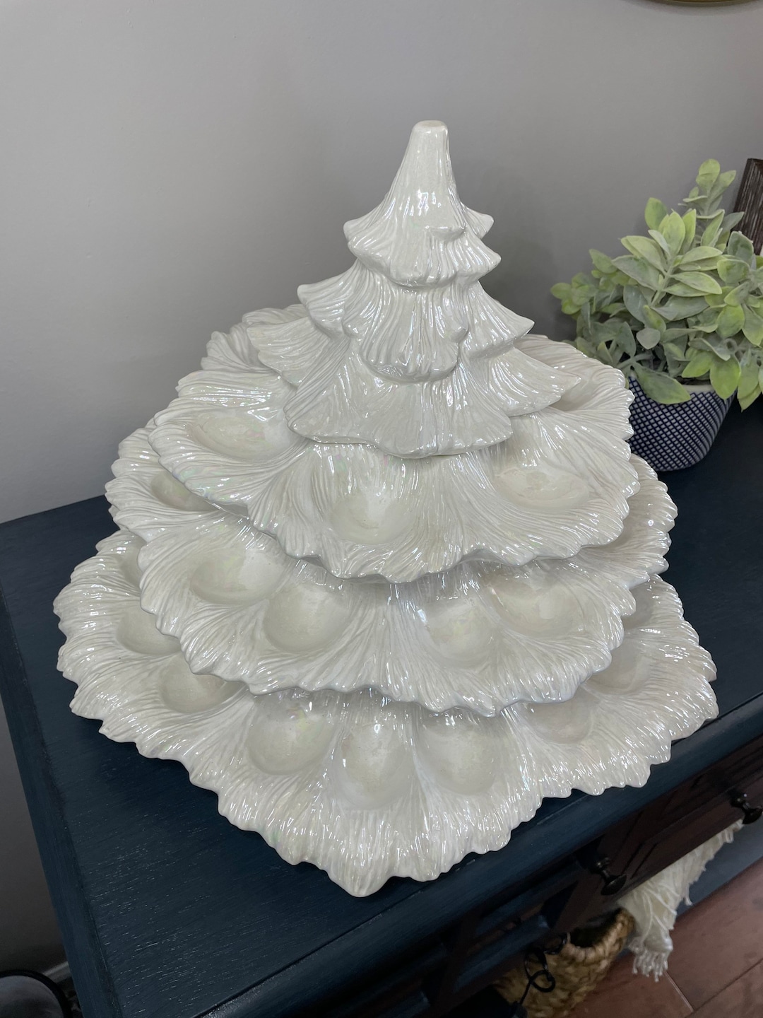 Duncan Hors Doeuvre Deviled Egg Ceramic Christmas Tree in Etsy