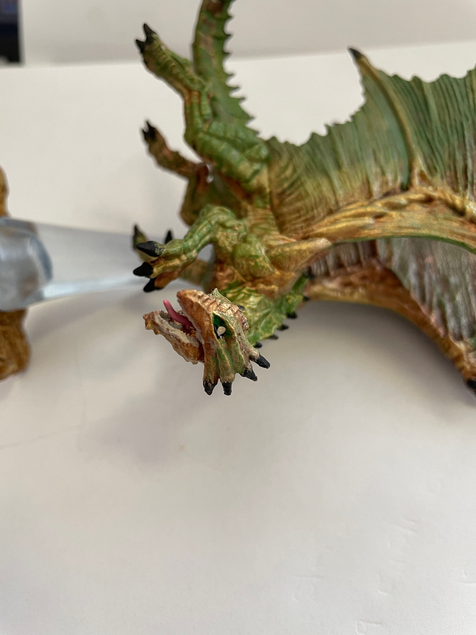 Young Bronze Dragon Propainted Dnd Gaming Miniature Etsy