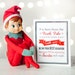 Notes from the Elf - Digital Files for DIY Printable Note Cards - Christmas Fun 