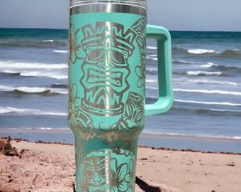 40 oz. full tumbler wrap digital wrap for laser - TIKI