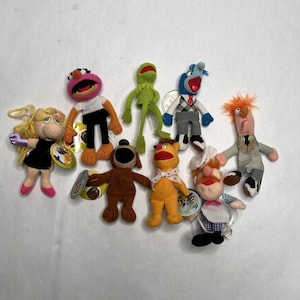Starbucks Muppets Finger Puppet Set – Complete 2003 Promo –Kermit, Piggy, Animal