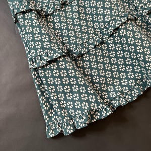 Vestido midi floral Blythe de Anthropologie, nuevo con etiquetas • Verde y blanco • Algodón elástico, talla L imagen 6