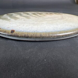 Vintage Deanna Nichols Studio Pottery Fern Wall Plaque 7.25” Missouri Artist image 7