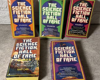 5 Book Lot Sci‑Fi Hall of Fame • Vol I-III and 1973 Vol IV