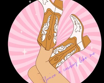 TS Inspired Cowboy Sticker