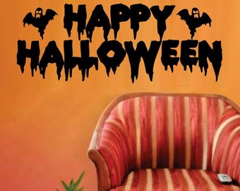 Happy Halloween Wall Vinyl Decal Sticker Art Graphic Sticker